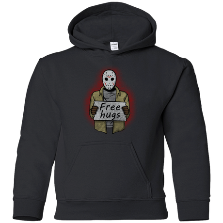 Sweatshirts Black / YS Free Hugs Jason Youth Hoodie