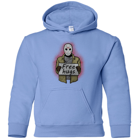 Sweatshirts Carolina Blue / YS Free Hugs Jason Youth Hoodie