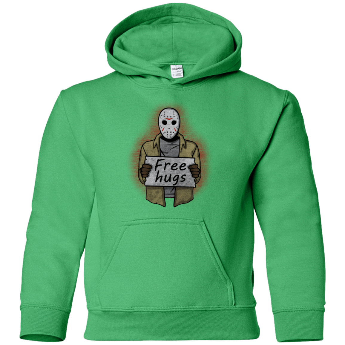 Sweatshirts Irish Green / YS Free Hugs Jason Youth Hoodie