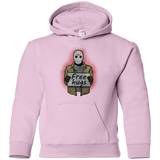 Sweatshirts Light Pink / YS Free Hugs Jason Youth Hoodie
