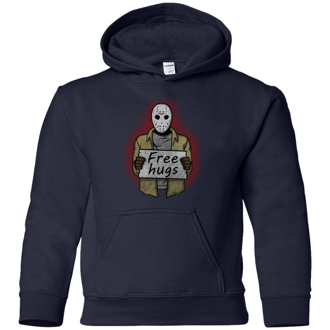 Sweatshirts Navy / YS Free Hugs Jason Youth Hoodie