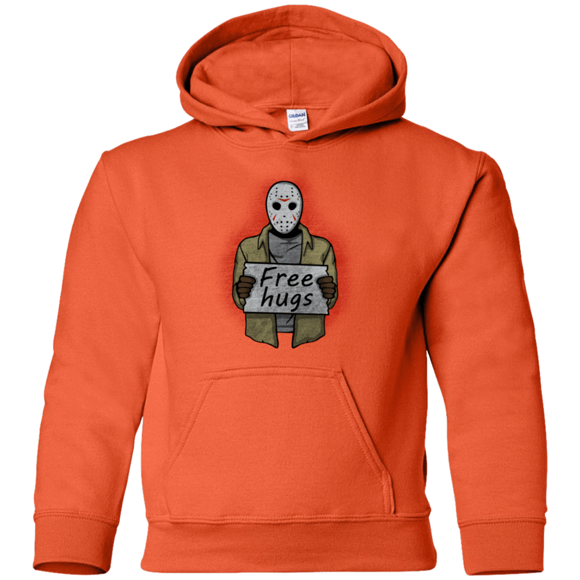 Sweatshirts Orange / YS Free Hugs Jason Youth Hoodie