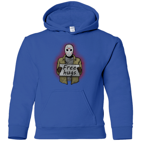 Sweatshirts Royal / YS Free Hugs Jason Youth Hoodie