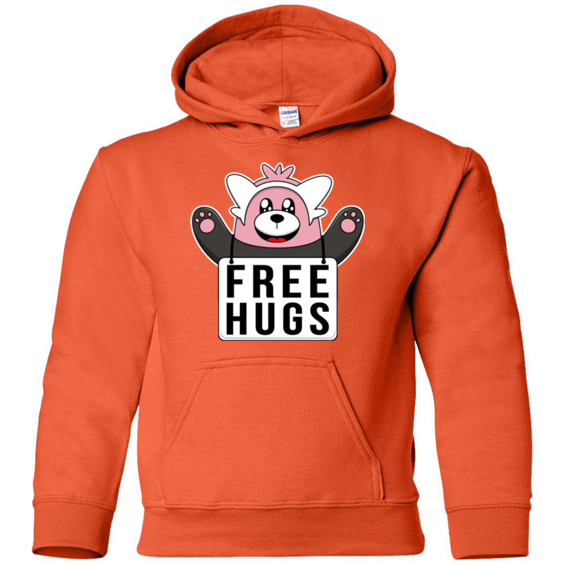 Sweatshirts Orange / YS Free Hugs Youth Hoodie