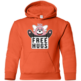 Sweatshirts Orange / YS Free Hugs Youth Hoodie