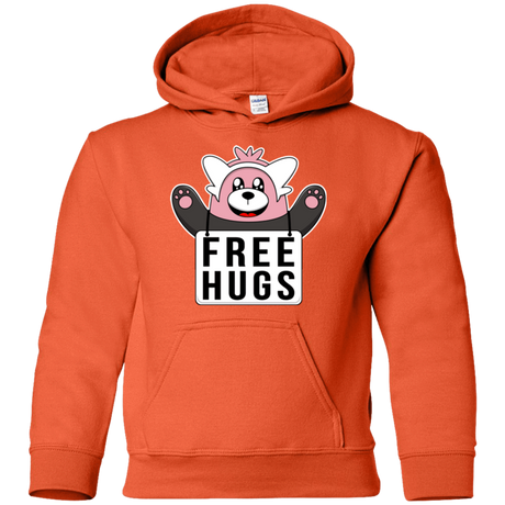 Sweatshirts Orange / YS Free Hugs Youth Hoodie