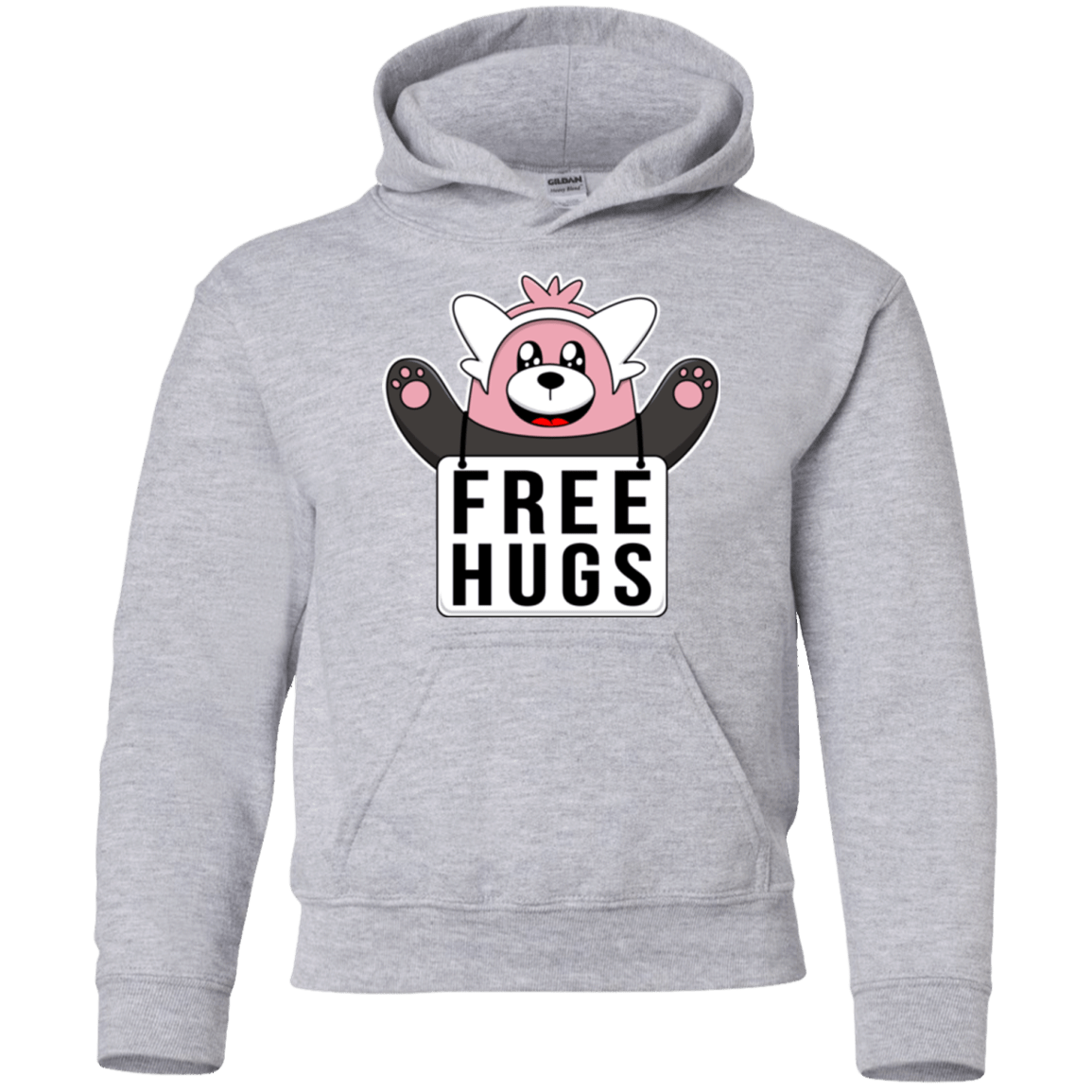 Sweatshirts Sport Grey / YS Free Hugs Youth Hoodie