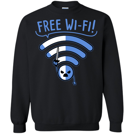 Sweatshirts Black / S Free Wi-Fi! Crewneck Sweatshirt