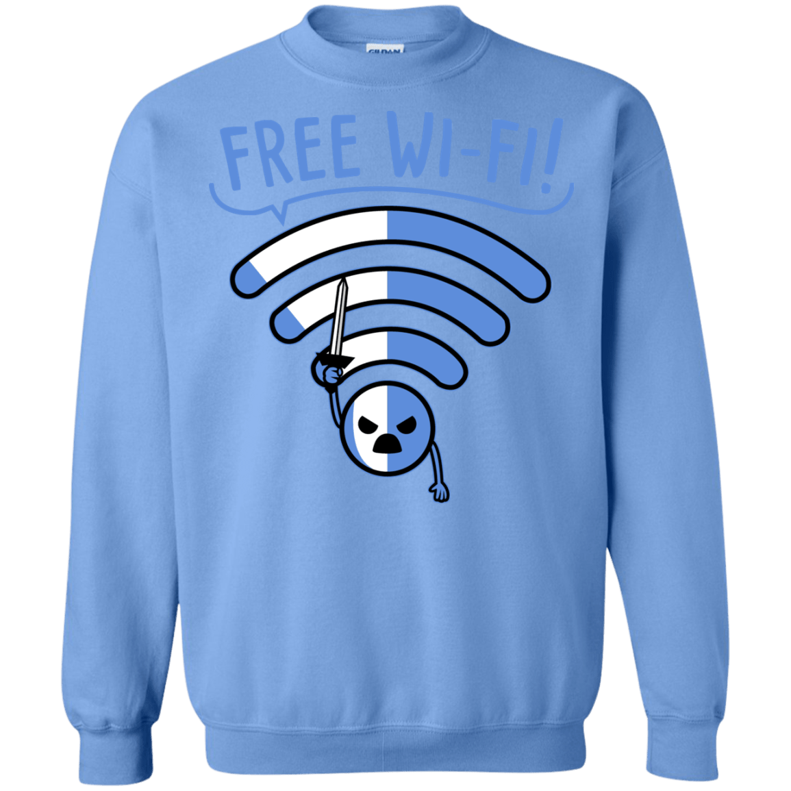 Sweatshirts Carolina Blue / S Free Wi-Fi! Crewneck Sweatshirt