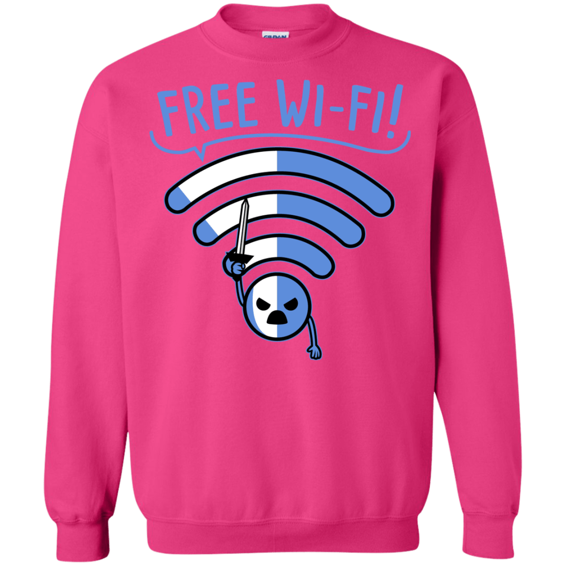 Sweatshirts Heliconia / S Free Wi-Fi! Crewneck Sweatshirt