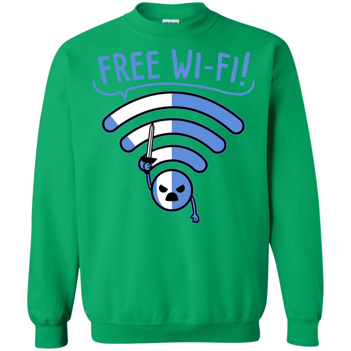 Sweatshirts Irish Green / S Free Wi-Fi! Crewneck Sweatshirt