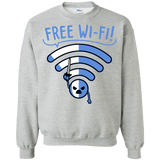 Sweatshirts Sport Grey / S Free Wi-Fi! Crewneck Sweatshirt