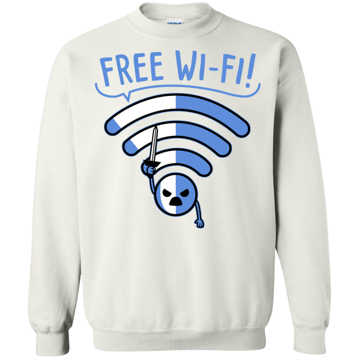 Sweatshirts White / S Free Wi-Fi! Crewneck Sweatshirt