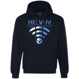 Sweatshirts Navy / S Free Wi-Fi! Premium Fleece Hoodie