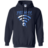 Sweatshirts Navy / S Free Wi-Fi! Pullover Hoodie