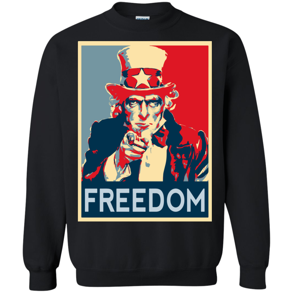 Sweatshirts Black / S Freedom Crewneck Sweatshirt