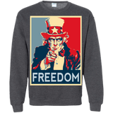 Sweatshirts Dark Heather / S Freedom Crewneck Sweatshirt