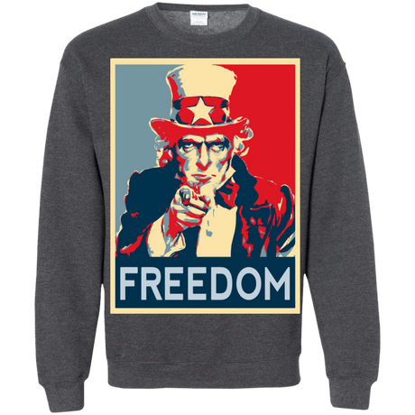 Sweatshirts Dark Heather / S Freedom Crewneck Sweatshirt