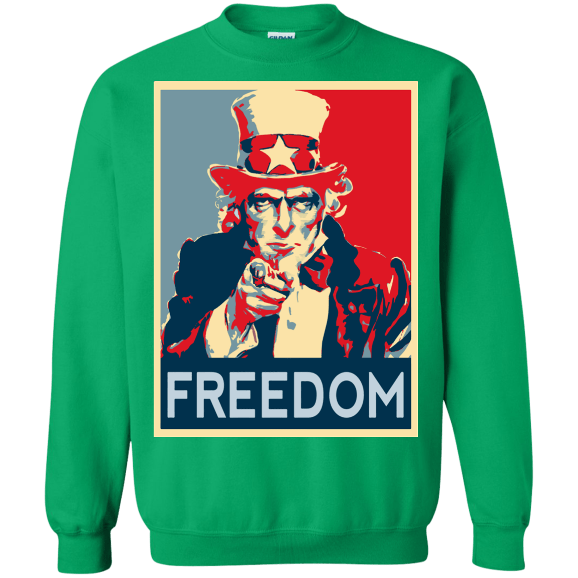 Sweatshirts Irish Green / S Freedom Crewneck Sweatshirt