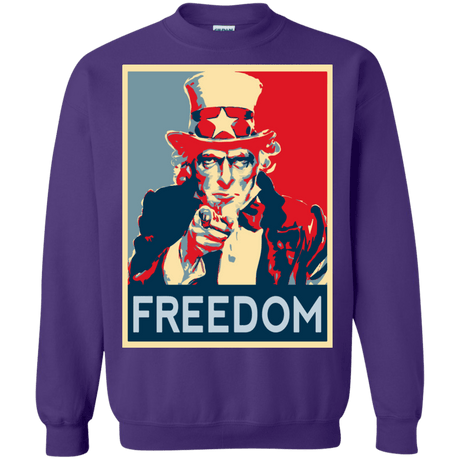 Sweatshirts Purple / S Freedom Crewneck Sweatshirt