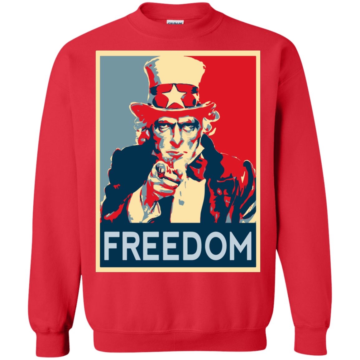 Sweatshirts Red / S Freedom Crewneck Sweatshirt