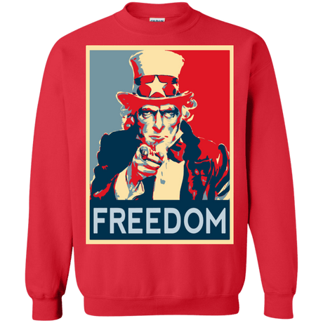 Sweatshirts Red / S Freedom Crewneck Sweatshirt