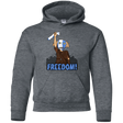 Sweatshirts Dark Heather / YS Freedom Youth Hoodie