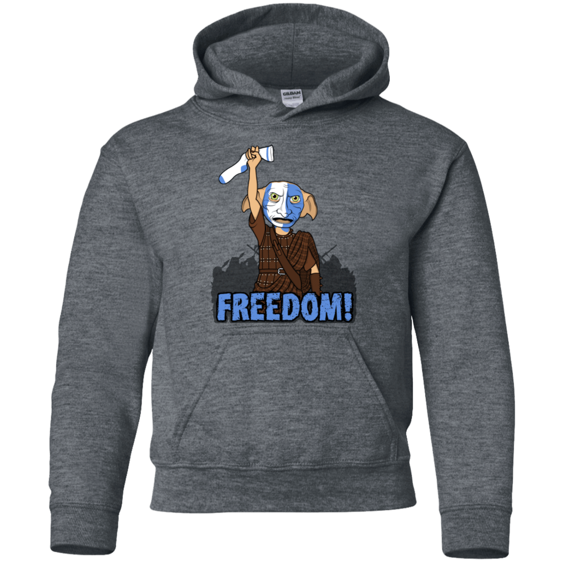 Sweatshirts Dark Heather / YS Freedom Youth Hoodie