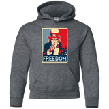 Sweatshirts Dark Heather / YS Freedom Youth Hoodie