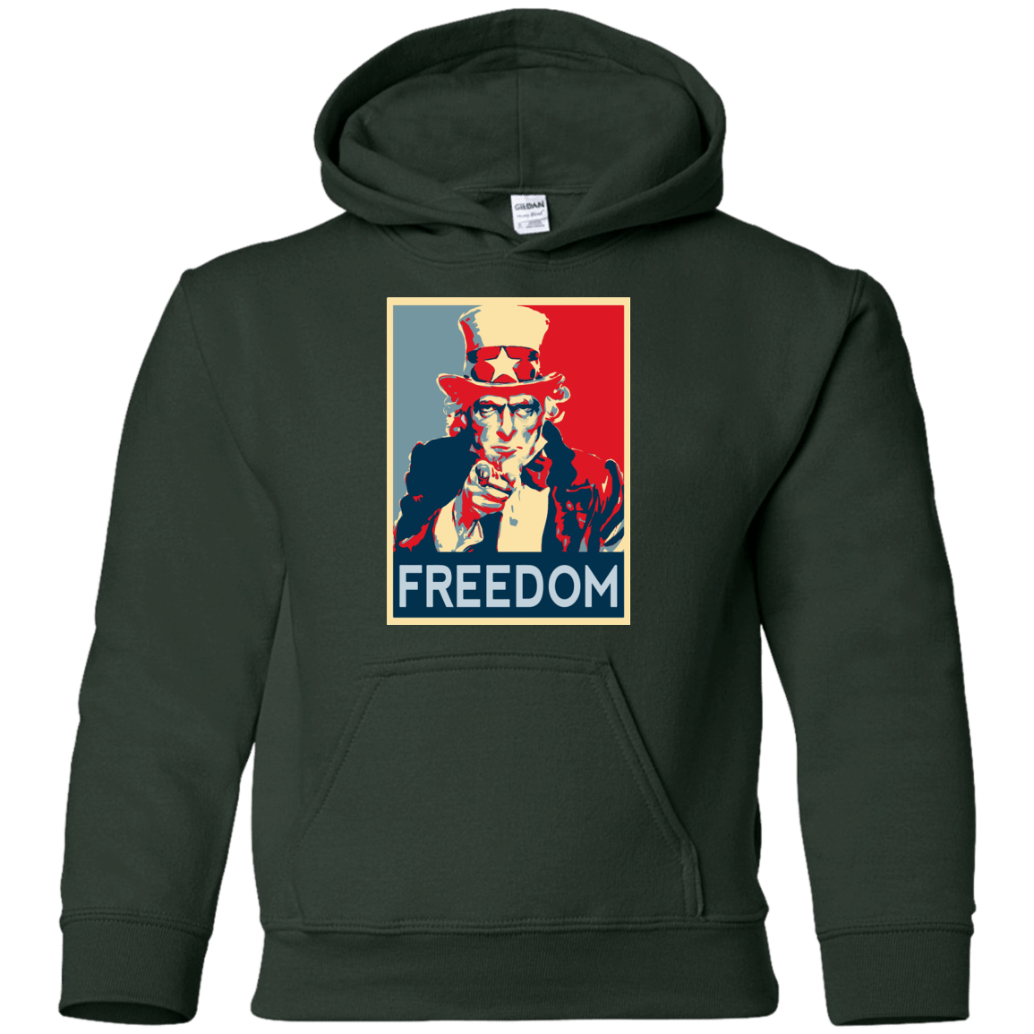 Sweatshirts Forest Green / YS Freedom Youth Hoodie