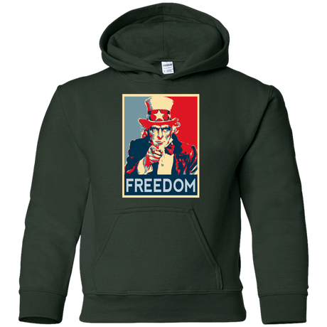 Sweatshirts Forest Green / YS Freedom Youth Hoodie