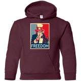 Sweatshirts Maroon / YS Freedom Youth Hoodie