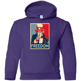 Sweatshirts Purple / YS Freedom Youth Hoodie
