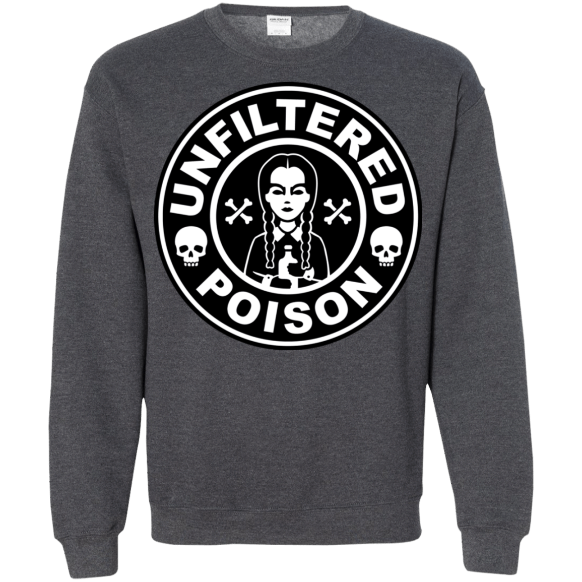 Sweatshirts Dark Heather / S Freshly Brewed Poison Crewneck Sweatshirt