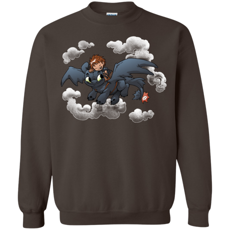 Sweatshirts Dark Chocolate / Small Friendly Flight Crewneck Sweatshirt