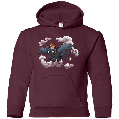 Sweatshirts Maroon / YS Friendly Flight Youth Hoodie