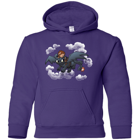 Sweatshirts Purple / YS Friendly Flight Youth Hoodie