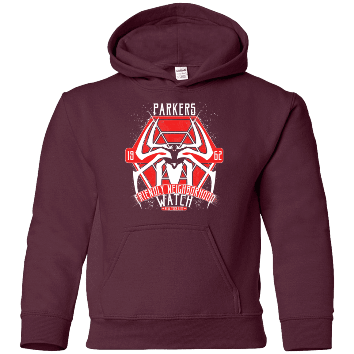 Sweatshirts Maroon / YS Friendly Neighborhood Watch Youth Hoodie