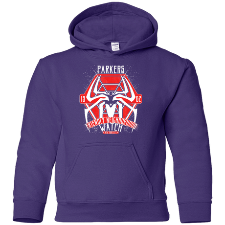 Sweatshirts Purple / YS Friendly Neighborhood Watch Youth Hoodie