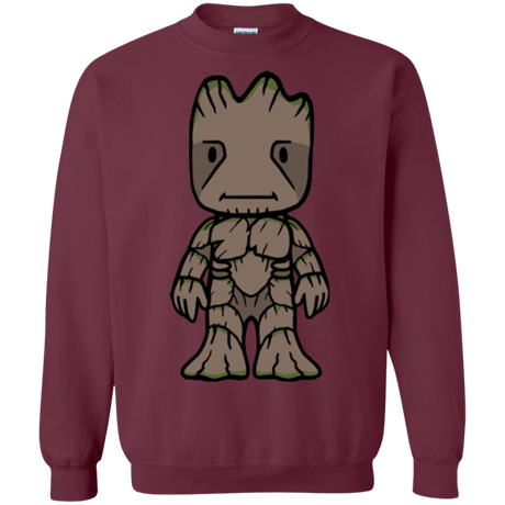 Sweatshirts Maroon / Small Friendly Tree Crewneck Sweatshirt