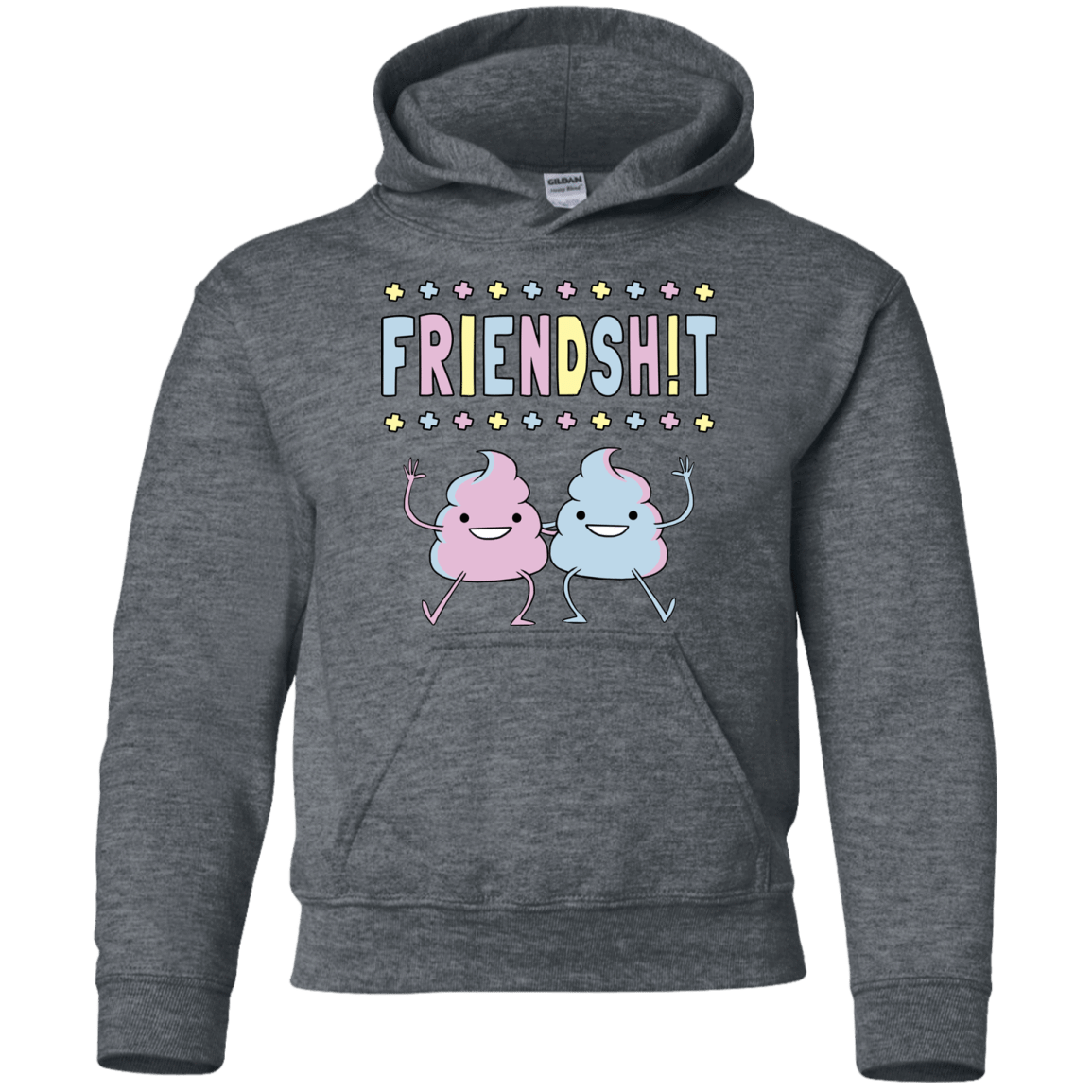Sweatshirts Dark Heather / YS Friendsh!t Youth Hoodie