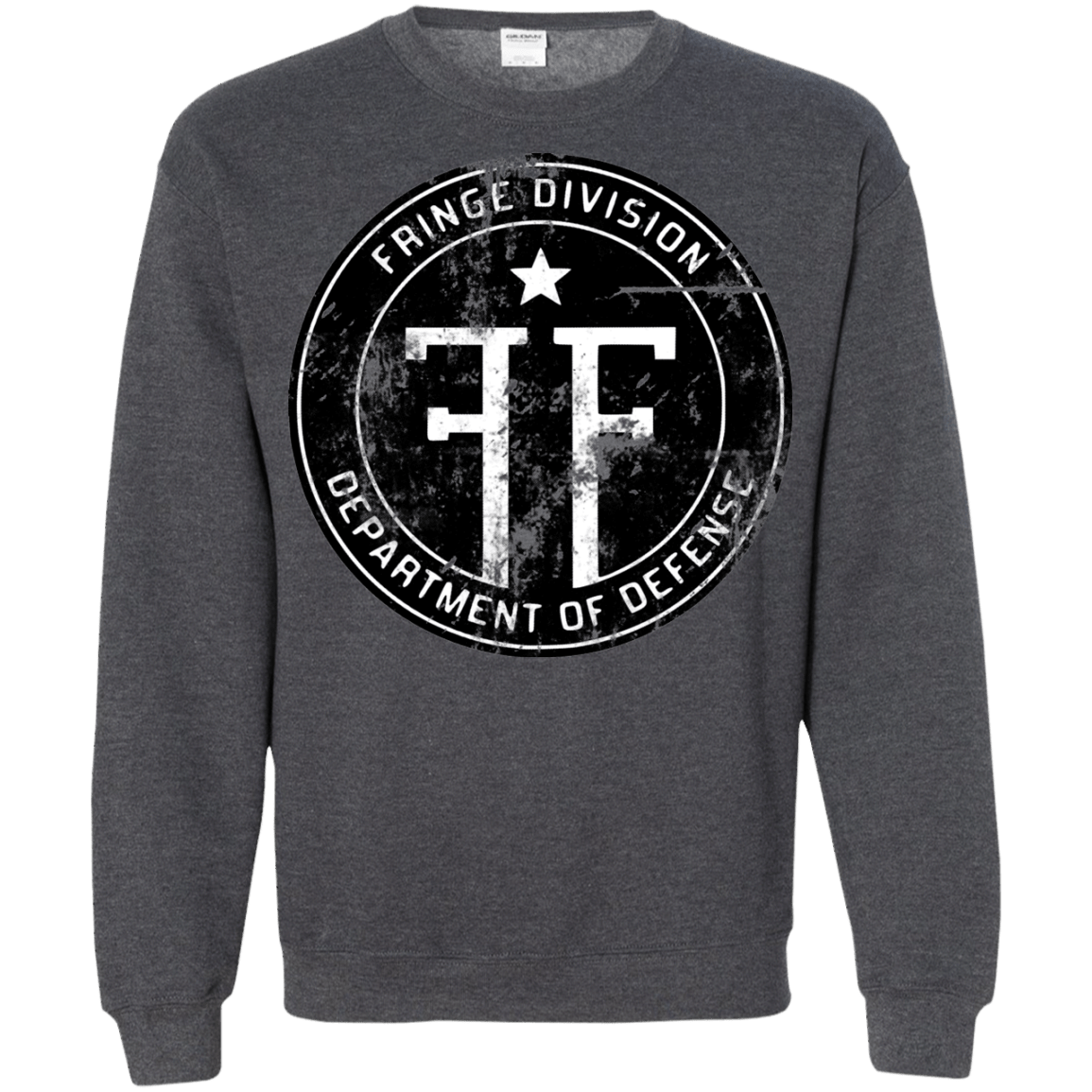 Sweatshirts Dark Heather / Small Fringe Logo Vintage Crewneck Sweatshirt