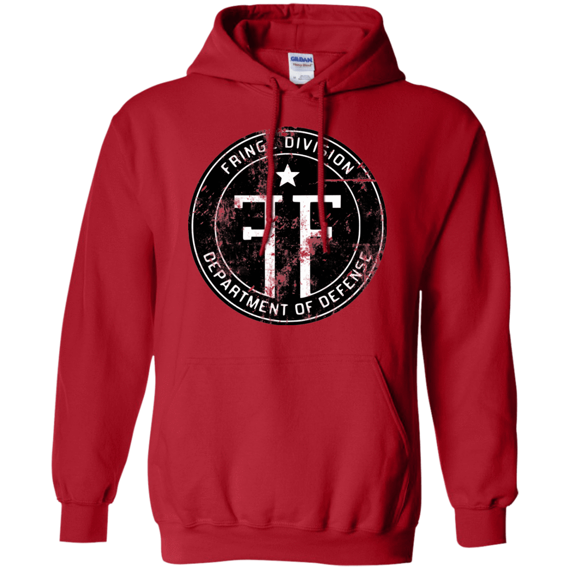 Sweatshirts Red / Small Fringe Logo Vintage Pullover Hoodie
