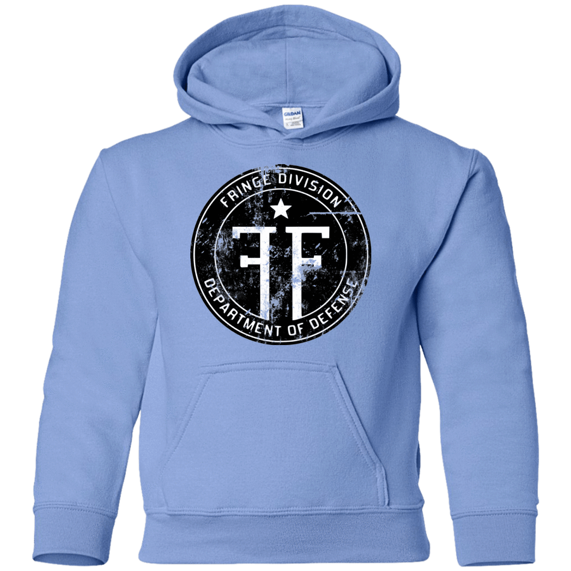 Sweatshirts Carolina Blue / YS Fringe Logo Vintage Youth Hoodie