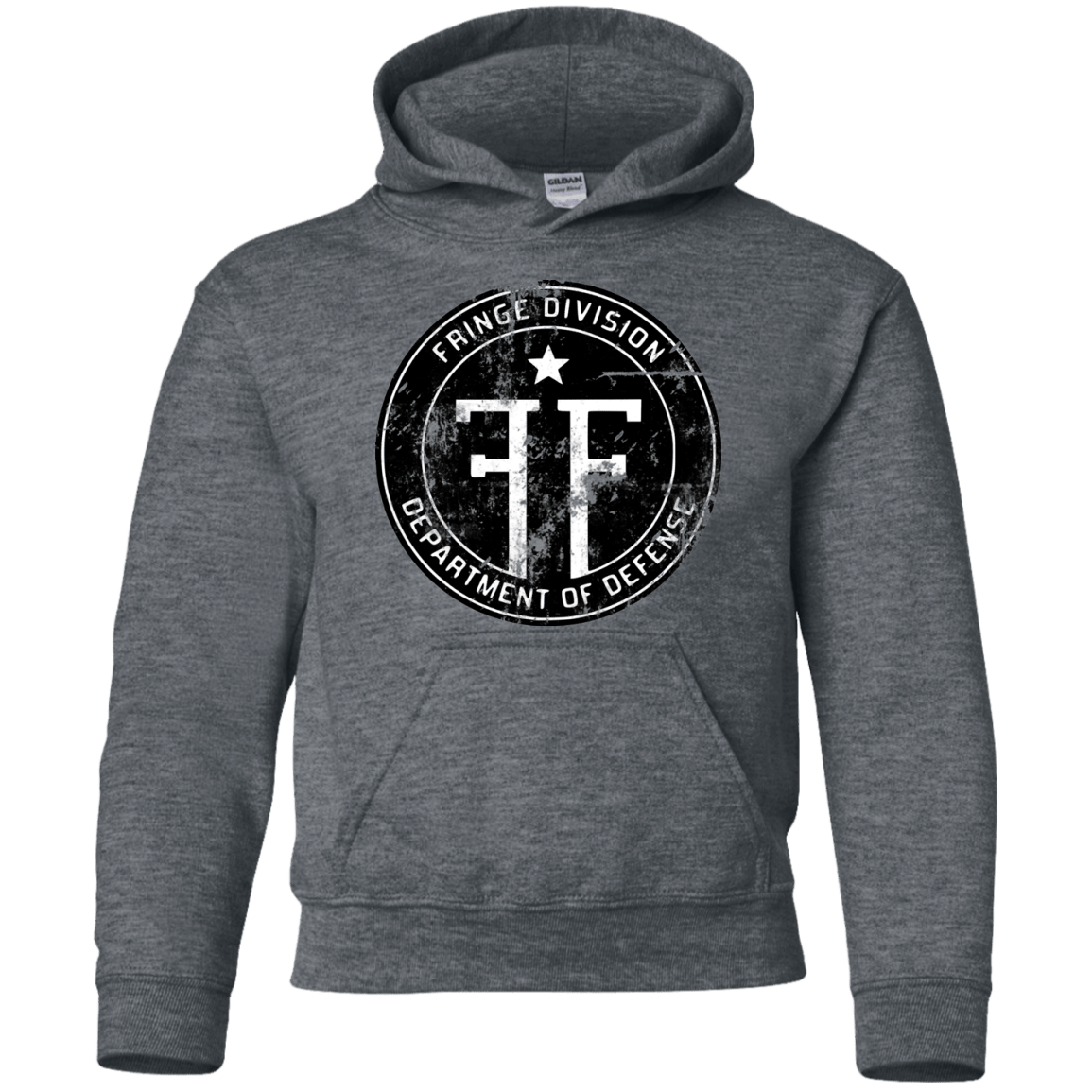 Sweatshirts Dark Heather / YS Fringe Logo Vintage Youth Hoodie