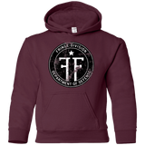 Sweatshirts Maroon / YS Fringe Logo Vintage Youth Hoodie