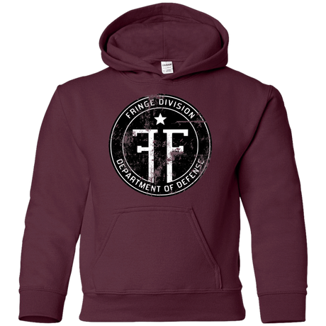 Sweatshirts Maroon / YS Fringe Logo Vintage Youth Hoodie