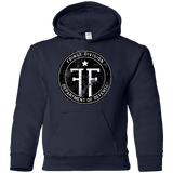 Sweatshirts Navy / YS Fringe Logo Vintage Youth Hoodie