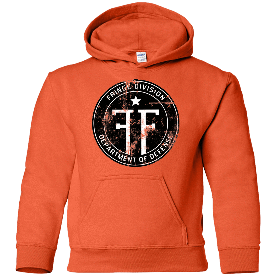 Sweatshirts Orange / YS Fringe Logo Vintage Youth Hoodie