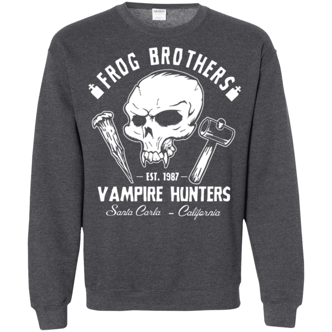 Sweatshirts Dark Heather / Small Frog Brothers Vampire Hunters Crewneck Sweatshirt